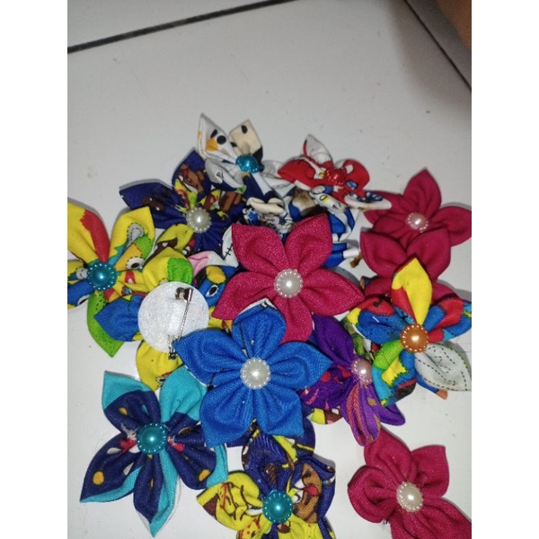 Bros bunga/ Bros kain perca /,Bros hijab / Bros murah