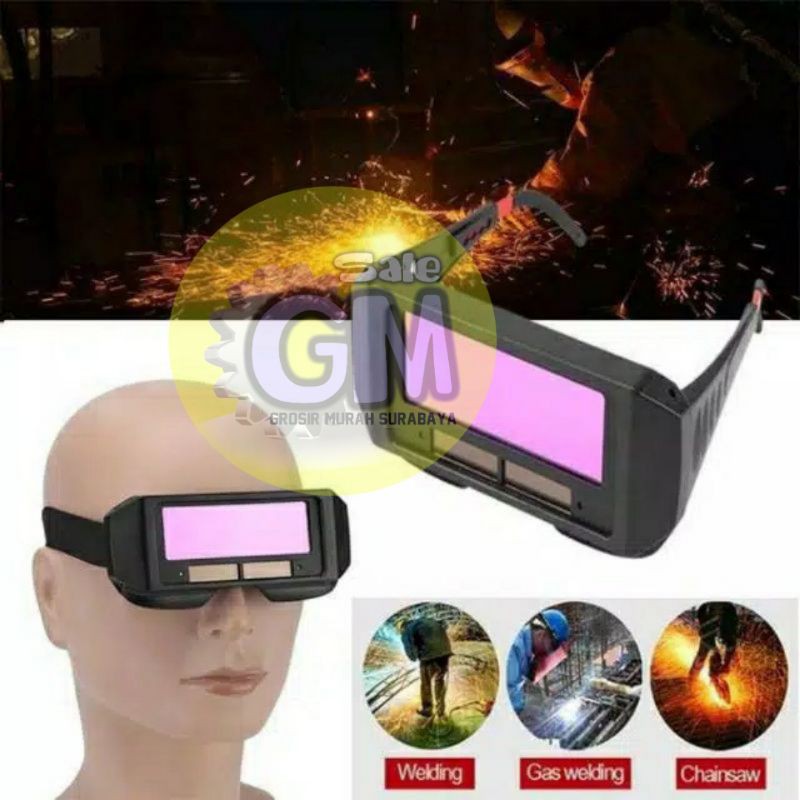 KACAMATA / KACA MATA LAS AUTODARK OTOMATIS GELAP TERANG TOPENG LAS