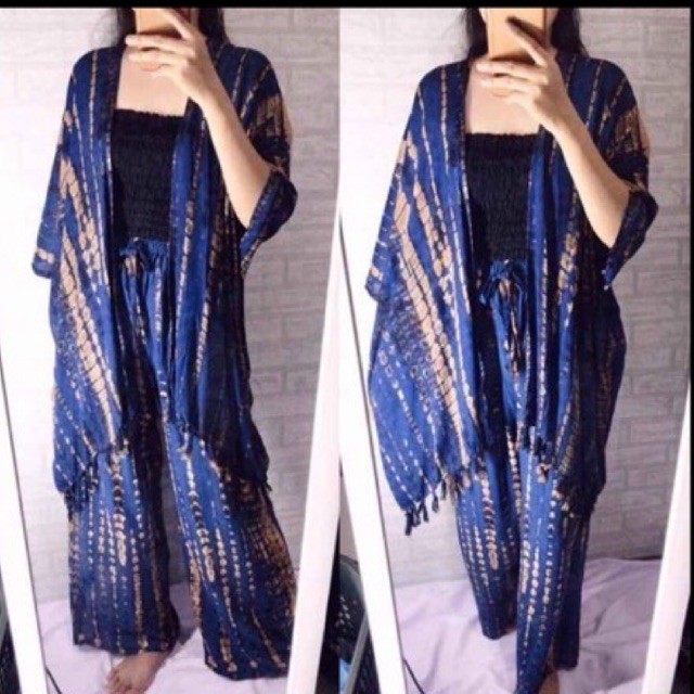 SET OUTER CARDIGAN TIE DYE KARDIGAN TIE DIE TIEDYE-2