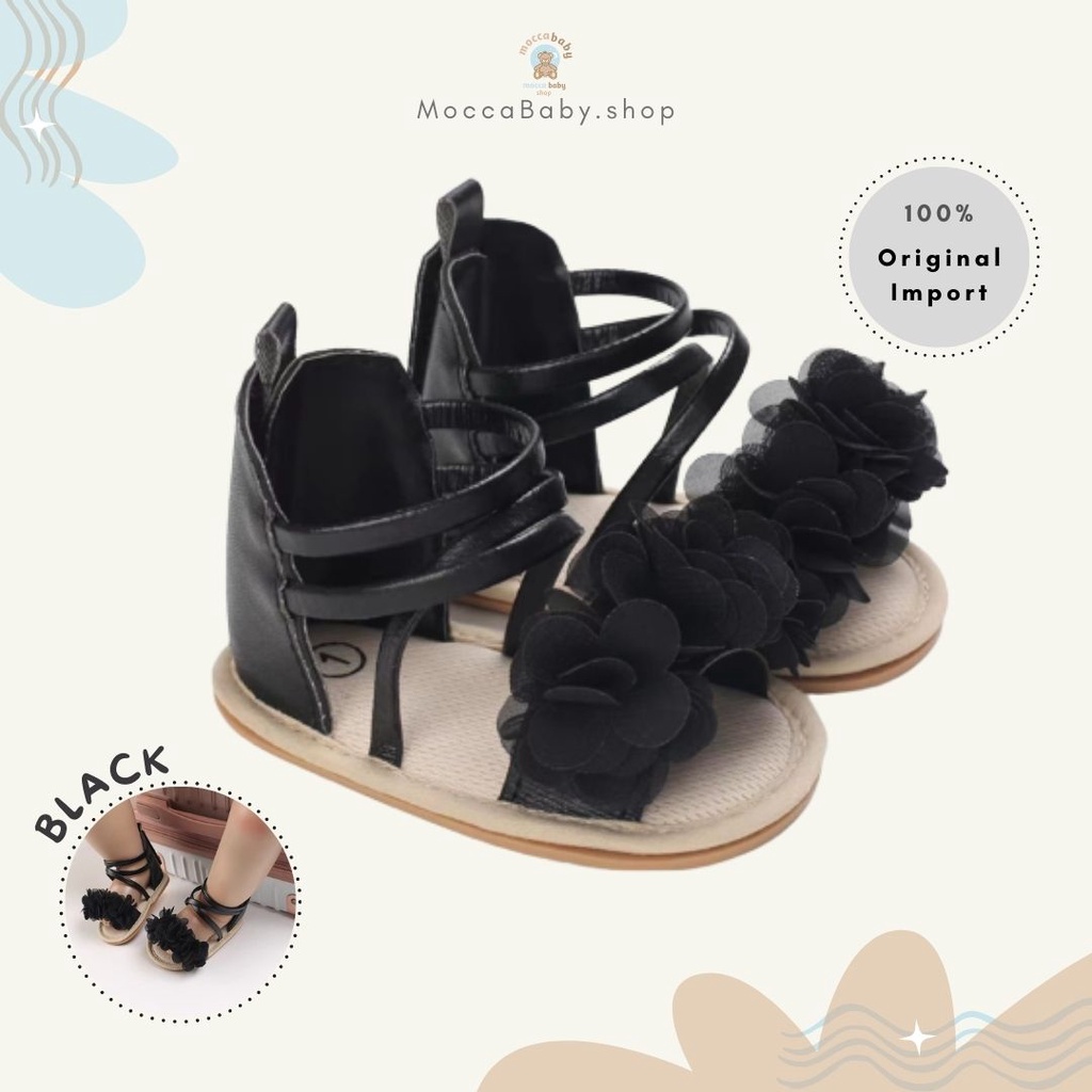 MBSS - PREWALKER Sepatu Anak Bayi Baby Shoes Sandal Casual Socks Anti Slip Bahan Import / VINNY RUFFLE