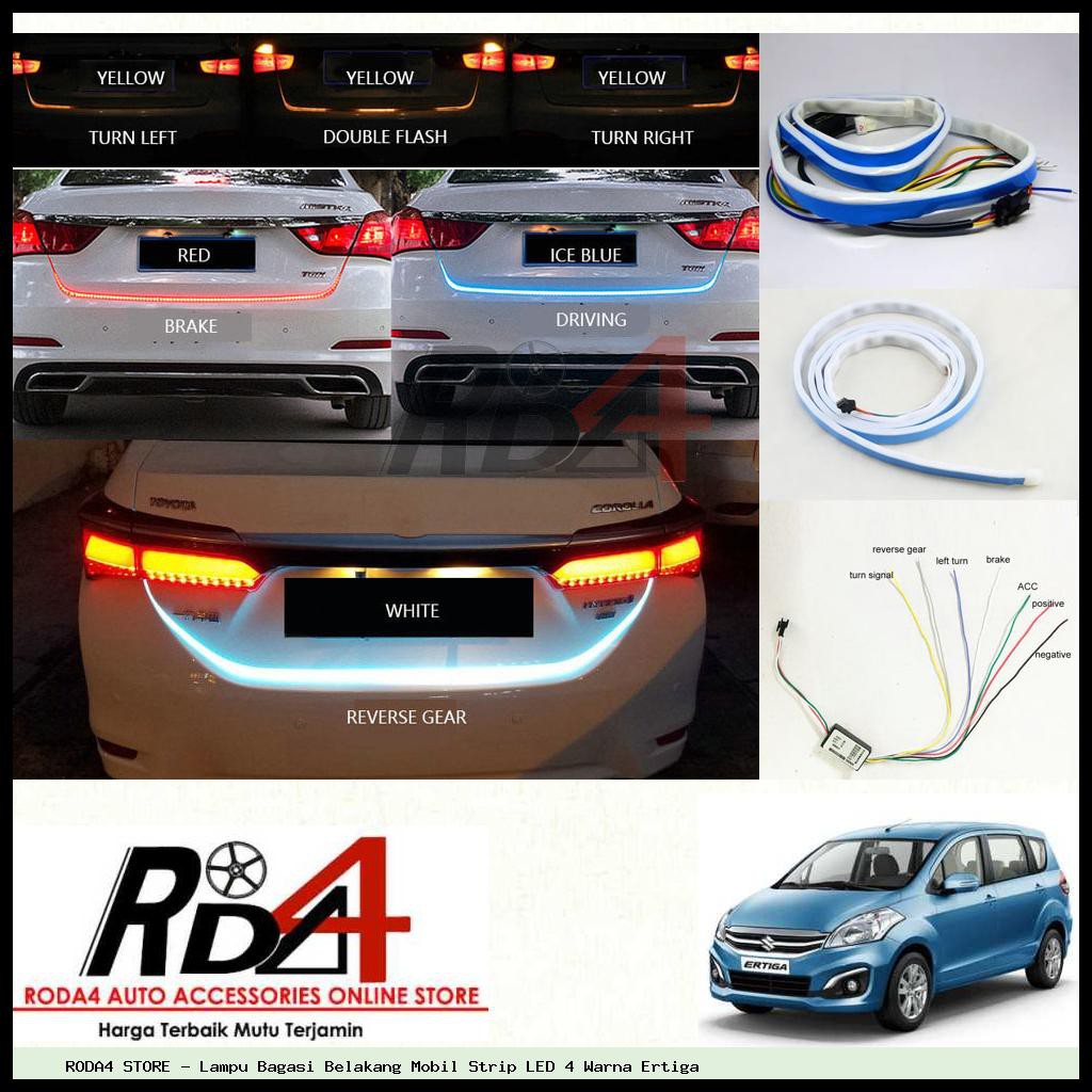 Lampu Bagasi Belakang Mobil Strip LED 4 Warna Ertiga