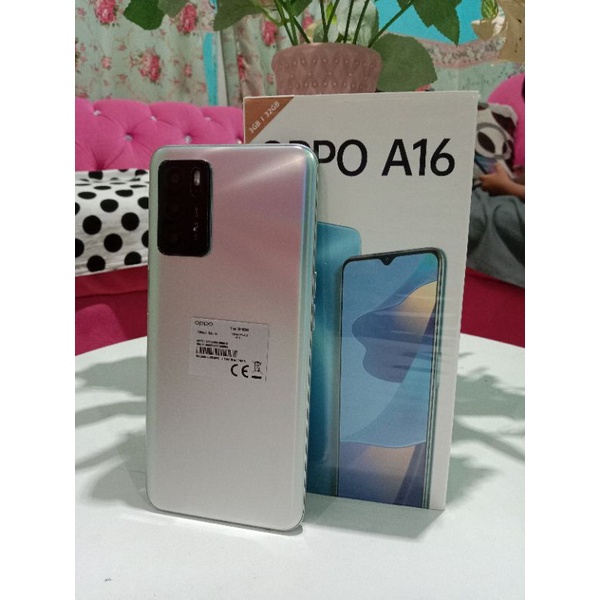 OPPO A16 RAM 3/32 FULLSET ORIGINAL SECOND BEKAS