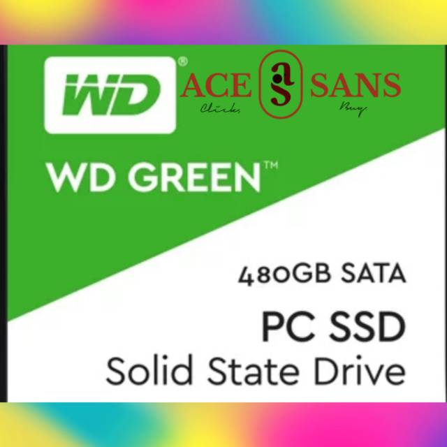 WD Green 480GB SSD SATA III | WD Green Harddisk External 480GB SSD SATA III | WD Green | Original