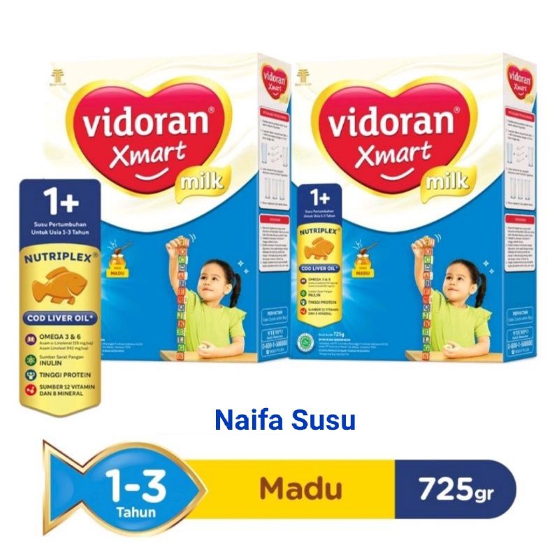 Vidoran Xmart 1+ Madu/Vanila 725g