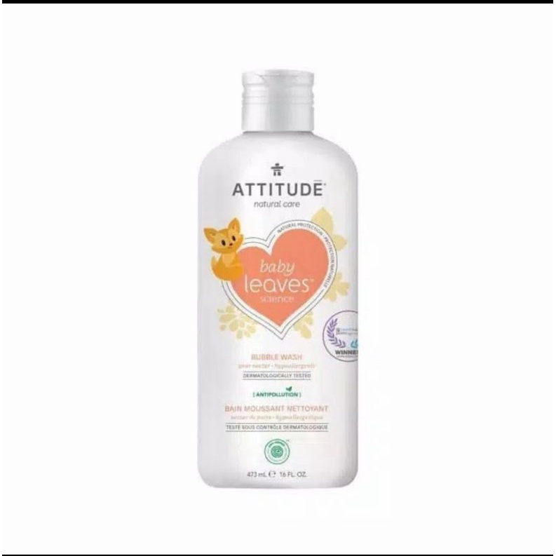 ATTITUDE Baby Leaves Bubble Wash Science