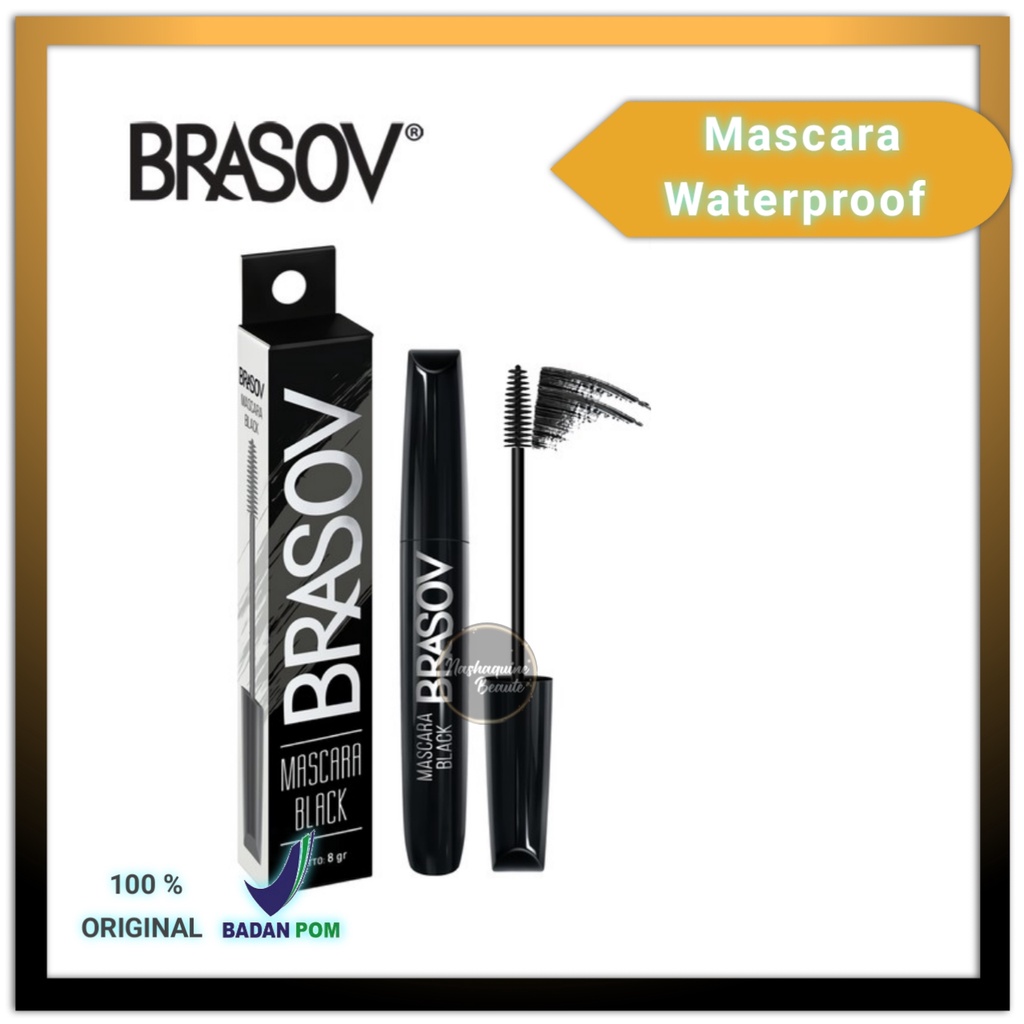 BRASOV Mascara Waterproof - Tahan Lama Tahan Air BPOM