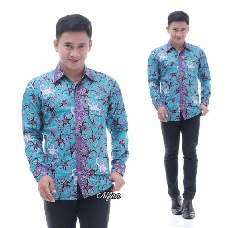 PROMO BATIK COUPLE KELUARGA SARIMBIT sania ruffle batik ori ndoro jowi motif CUMI TOSCA-KEMEJA PANJANG