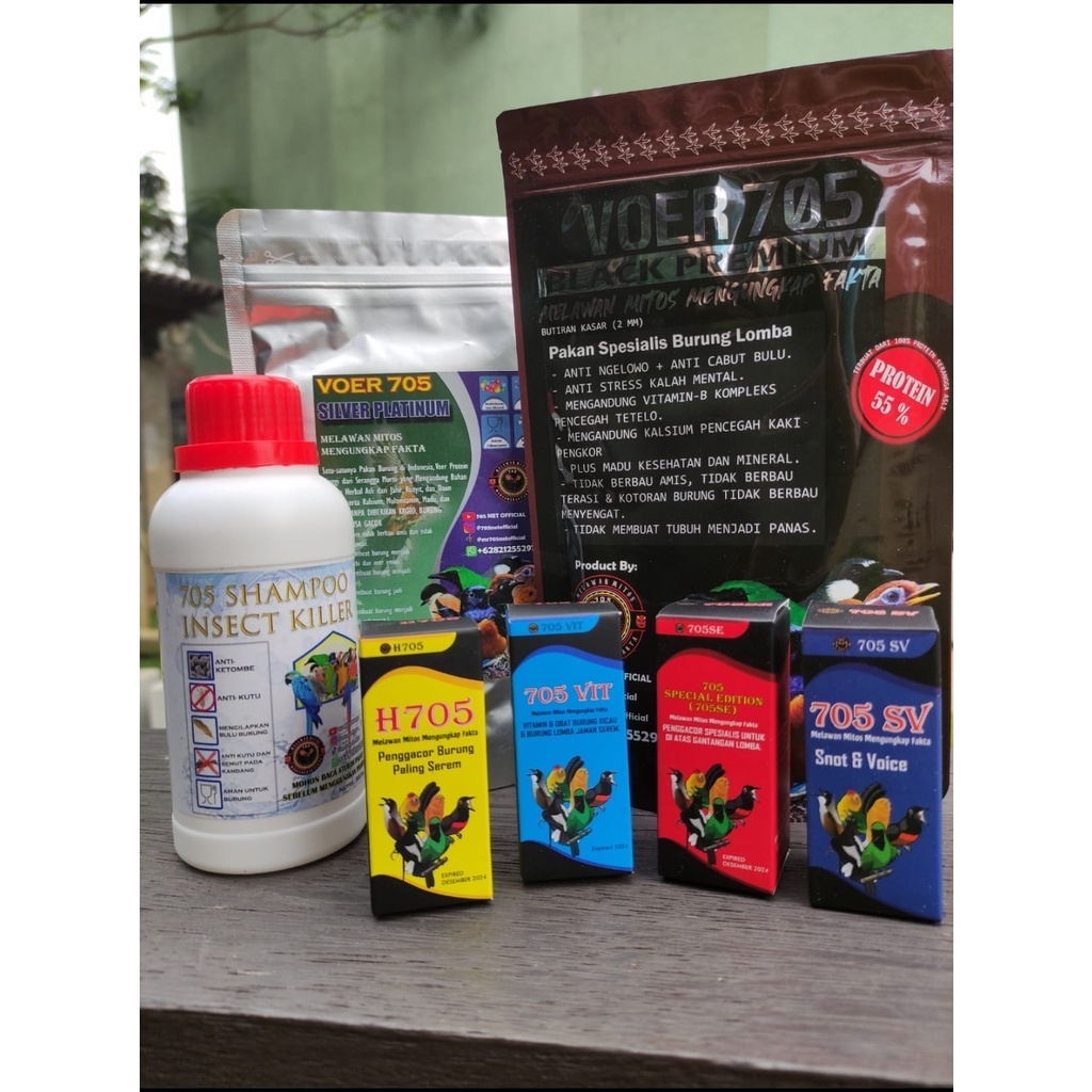 (2) PAKET MABUNG + SERAK SNOT (H705 + 705 VIT + 705 SE + 705 SV + BONUS 1 SHAMPO + BONUS 1 BLACK PRE