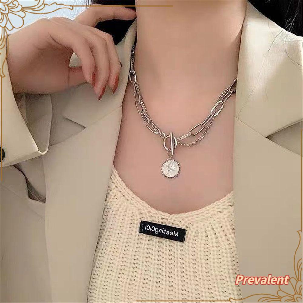 Kalung Choker Gaya Boho Punk Warna Goldsilver Untuk Wanita