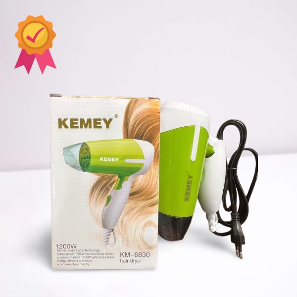 HAIR DRYER LIPAT MINI TRAVEL HAIRDRYER PROFESIONAL KEMEI KM-6830