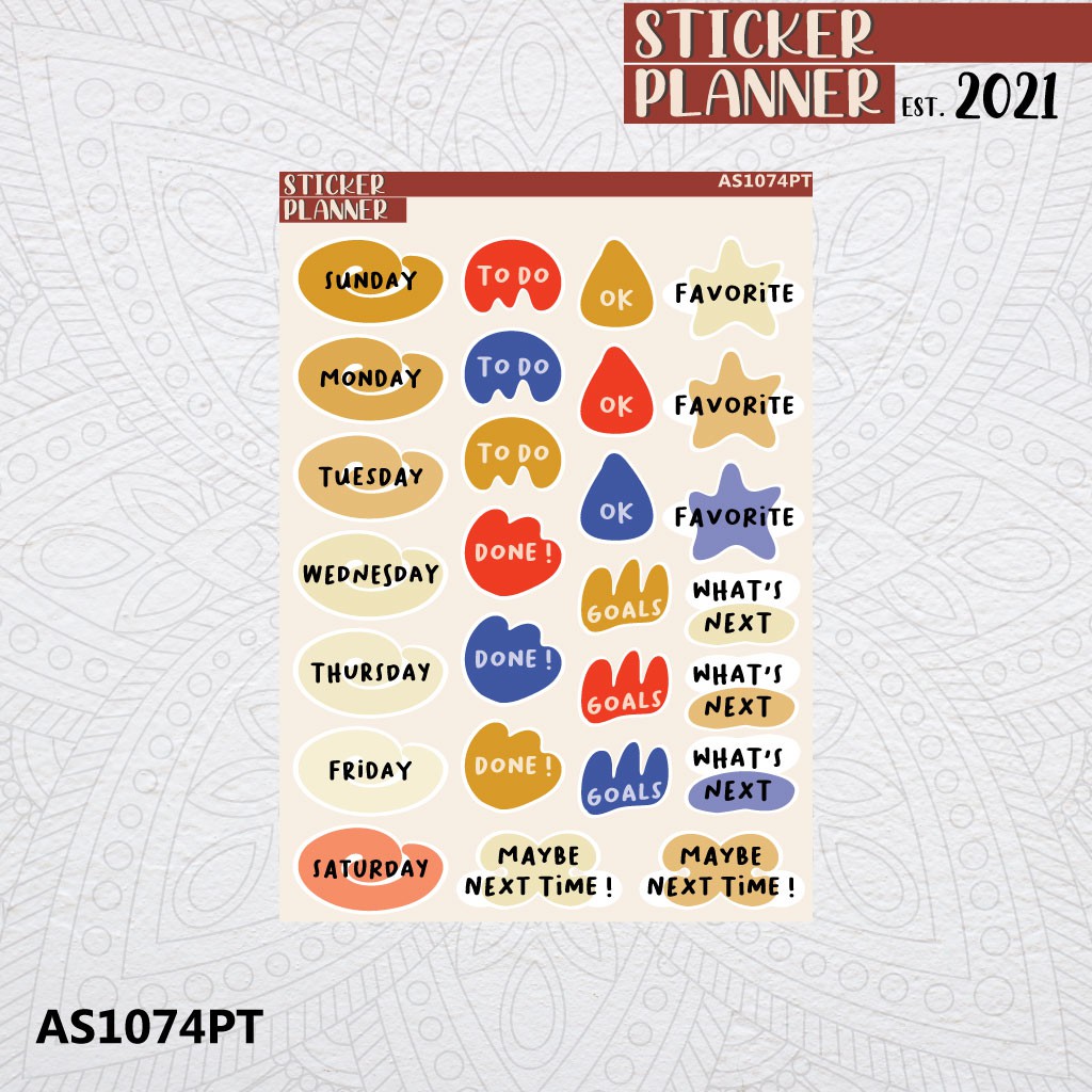 

Abstract Style Word Weekly Sticker Planner | Sticker Sheet, Bujo, Hobonichi, Scrapbook