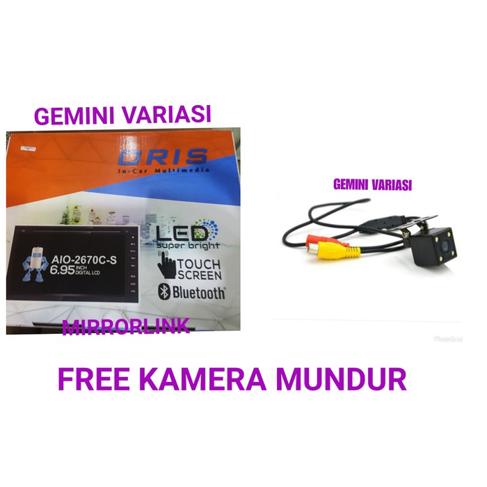 HEADUNIT DOUBLEDIN TV MOBIL ORIS HW B-50 AIO-2670C-S FREE KAMERA MUNDUR