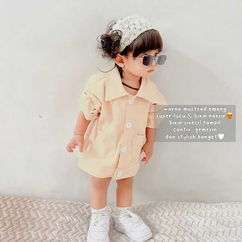 Jacket Anak Corduroy Usia 1-3tahun / Jaket Archer Anak Laki - Laki &amp; Perempuan Bahan Corduroy