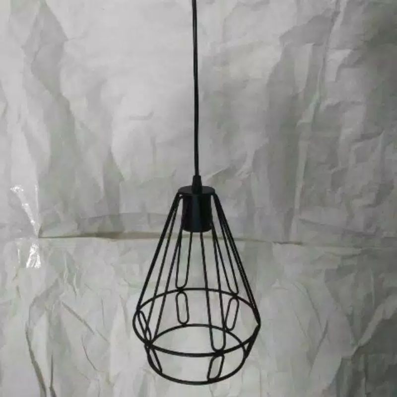 Lampu hias gantung 1set fitting kabel kap dudukan plafon