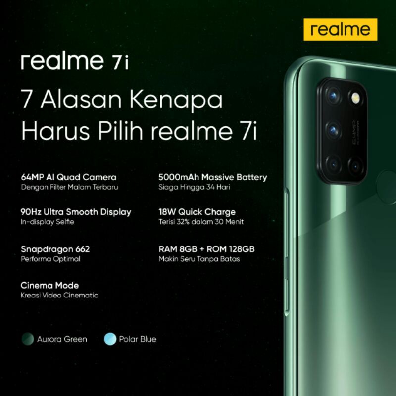 Realme 7i Ram 8GB Rom 128GB