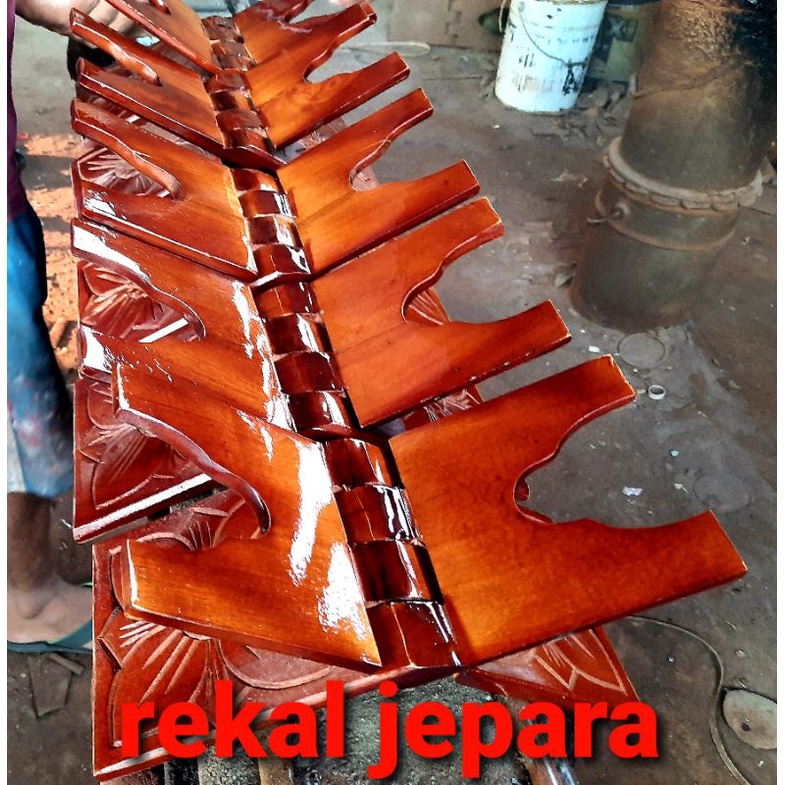 Rekal Al-Quran/Rekal Kayu/Meja Mengaji/Motif Ceplok