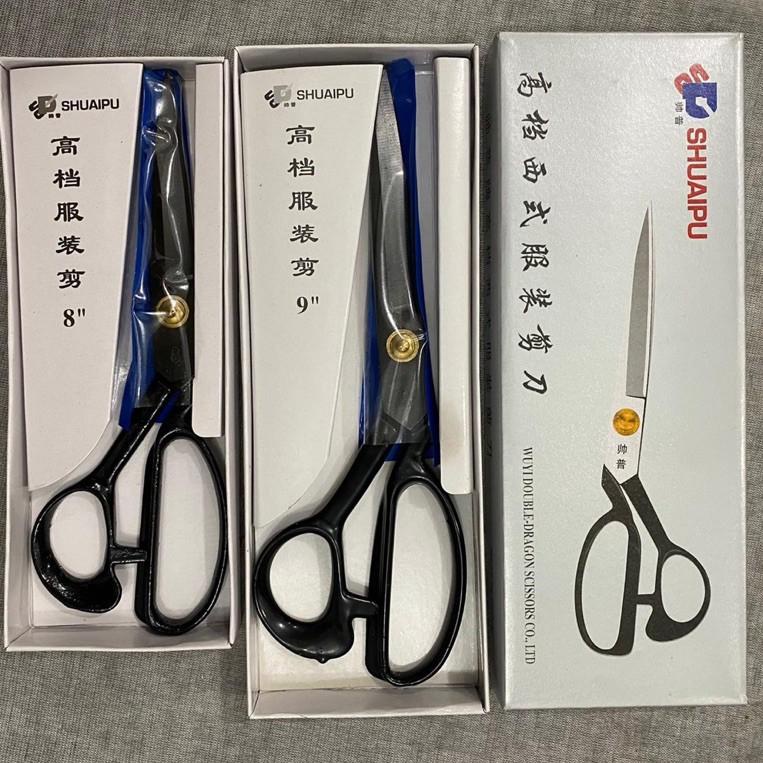 

Pasti Murah GUNTING SHUAIPU Baja Hitam 8 INCH / 9 INCH / 10 INCH / 12 INCH Gunting Bahan / Kain / Gunting penjahit alat jahit 72