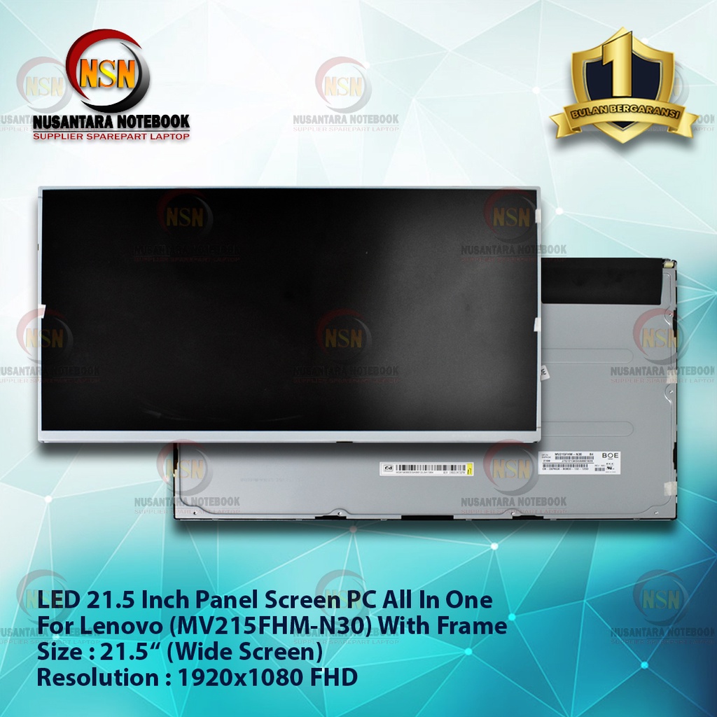 LED 21.5 Inch Panel Screen PC All In One For Lenovo (MV215FHM-N30) With Frame FHD