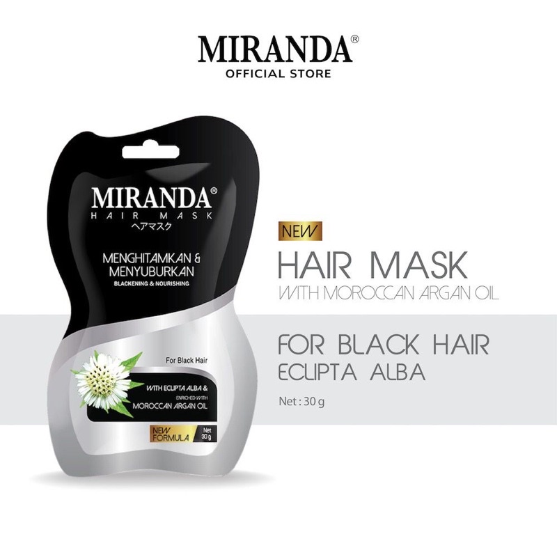 MIRANDA HAIR MASK / HAIR MASK MIRANDA SACHET / MASKER RAMBUT MIRANDA