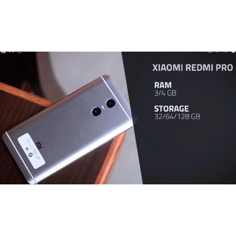 Tempered glass Xiaomi redmi pro dual Camera okee