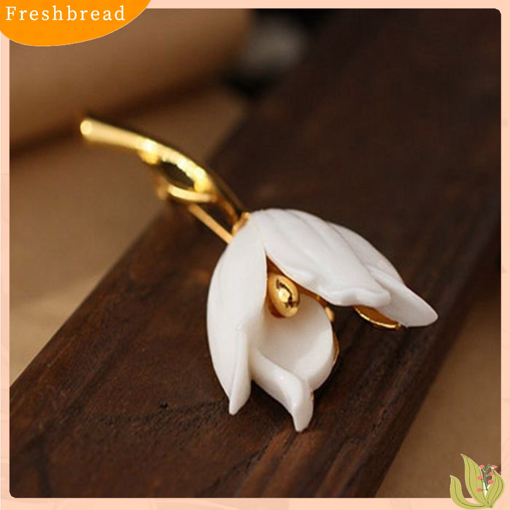 Fresh| Bros Pin Bentuk Bunga Tulip Elegan Untuk Cardigan Wanita