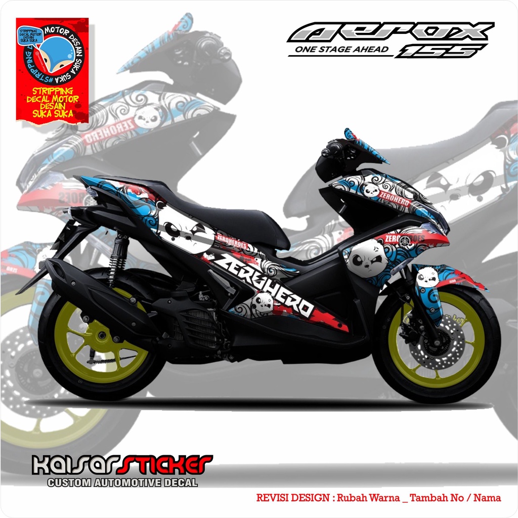Decal Aerox 155 VVA Stiker Aerox 155 VVA Striping Aerox 155 VVA Sticker Aerox 155 VVA Full Body Pand
