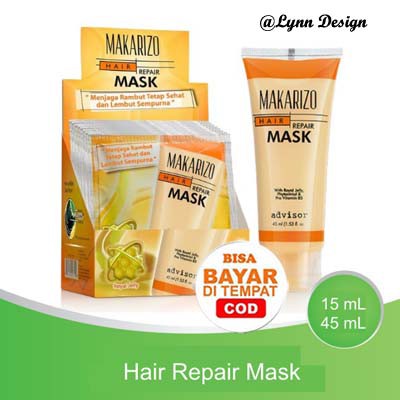 Makarizo Advisor Hair Repair Mask 15 ml 45 mL / Masker Rambut Makarizo / Makarizo Hair Mask