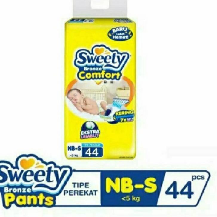 Terbaru.. sweety NB-S44 tipe perekat pampers bayi baru lahir