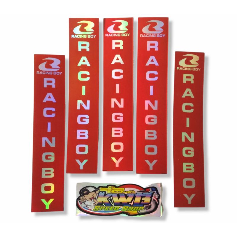 Sticker rcb racing boy hologram sticker bottom rcb sticker shock rcb hologram per 1pcs 1 biji