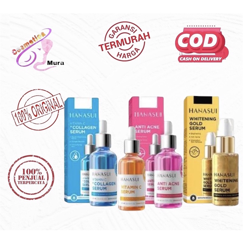 (cb) HANASUI SERUM WAJAH WHITENING GOLD VITAMIN C - SERUM WAJAH ANTI ACNE COLLAGEN