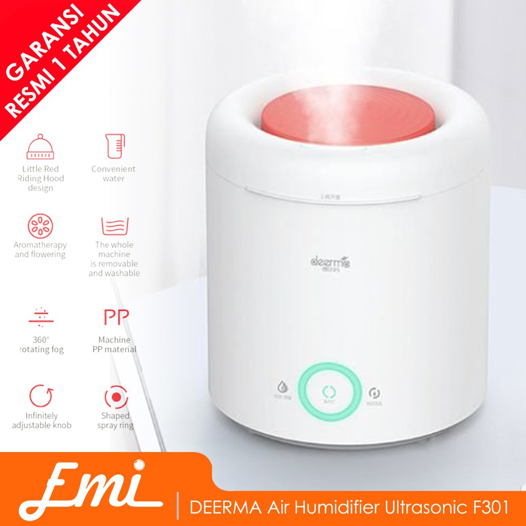 Deerma Humidifier F301 Mute Ultrasonic Air Humidifier Aromatherapy Oil