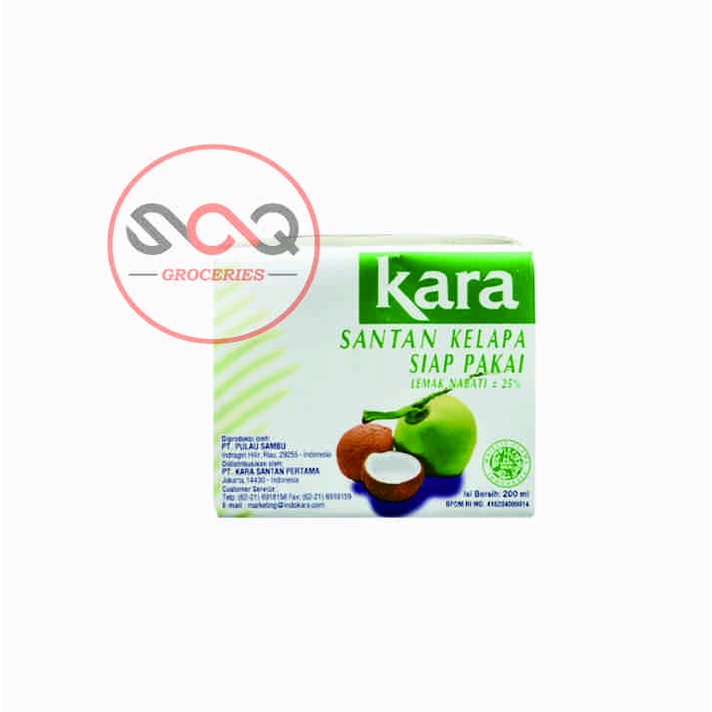 

Santan Cair Coconut Milk Kara UHT 200 ml