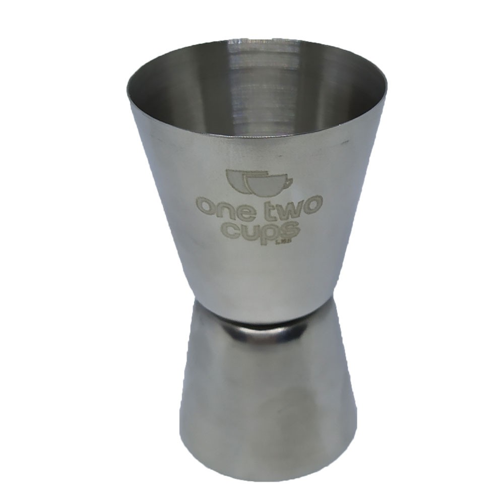 (MAINANKYU) OneTwoCups Gelas Ukur Bartender Cocktail Measuring Jigger Double Shot 15ml 30ml