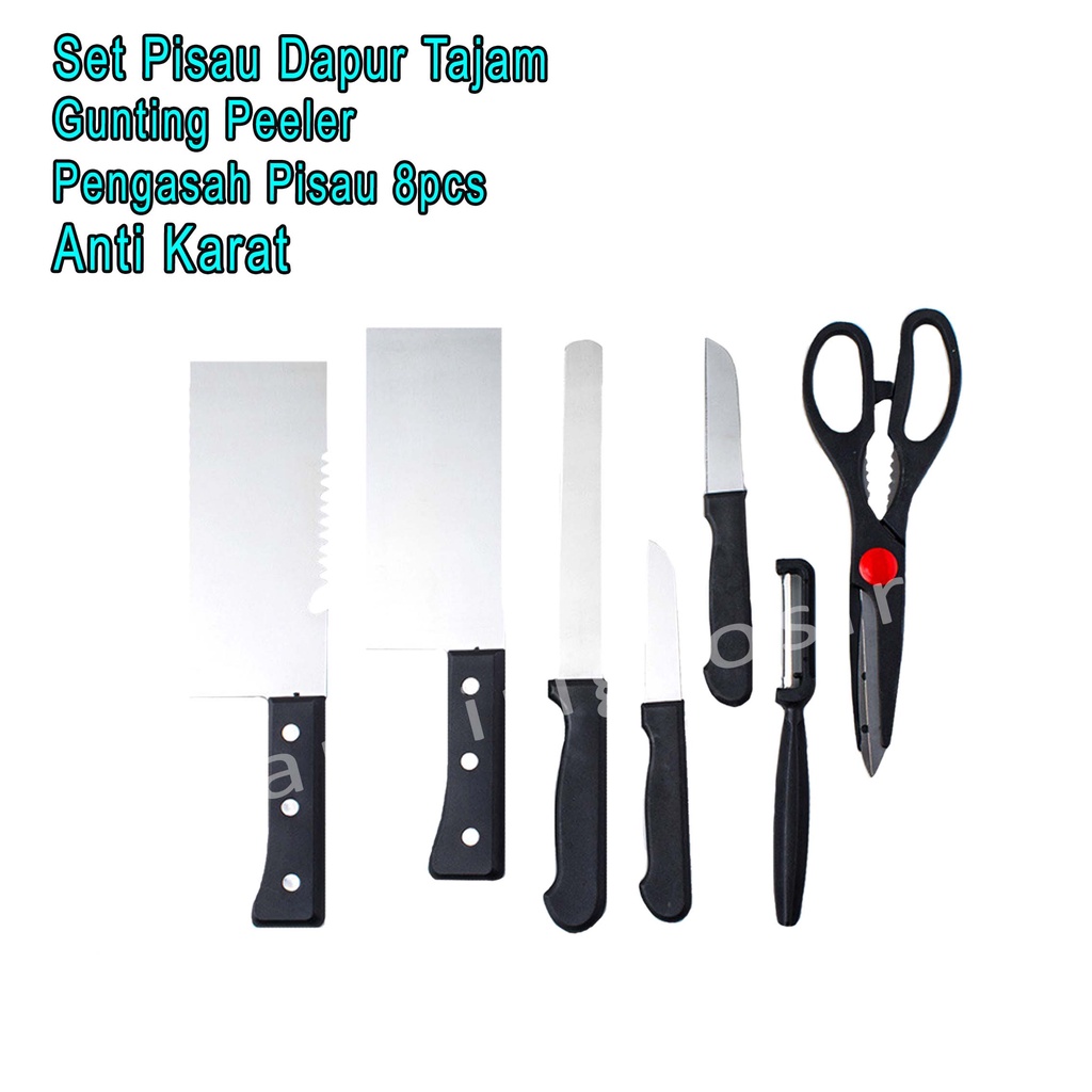 Pisau *Pisau Dapur  *pisau serbaguna *6 IN 1