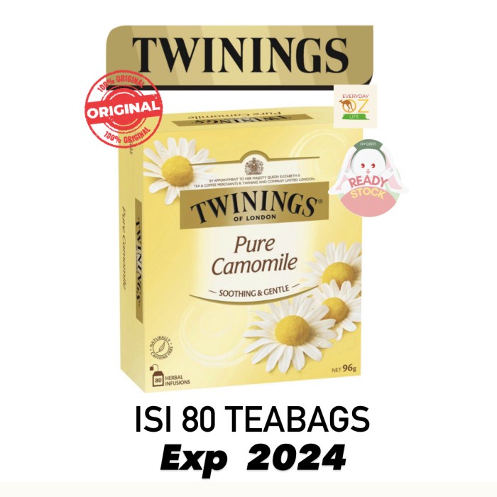 

B062 Twinings Pure Camomile Tea 80 Pcs g054S