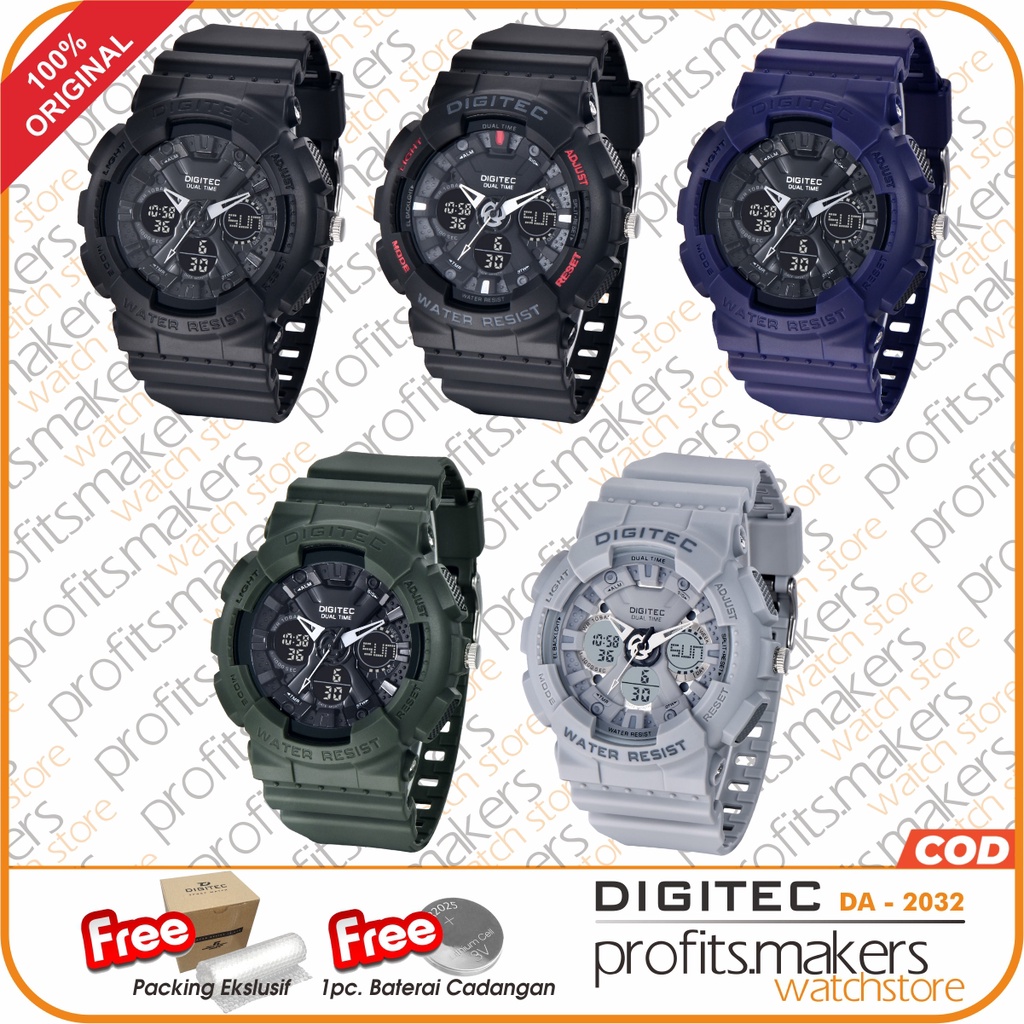 DIGITEC DG 2032 / DG-2032 / DG2032 Watch DA Jam Tangan ORIGINAL