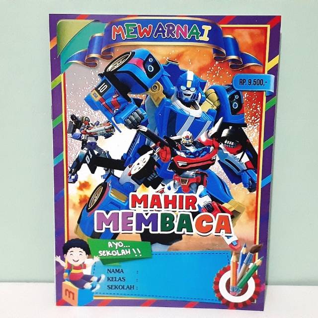 Buku Mewarnai Gambar Tobot