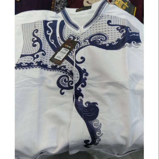 Baju Koko Bordir S135 100% ORI