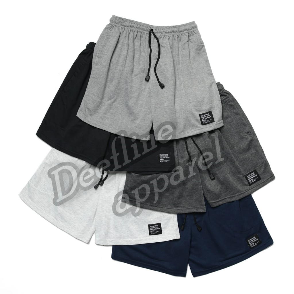 Celana Boxer Katun Model Tali Polos Deefline