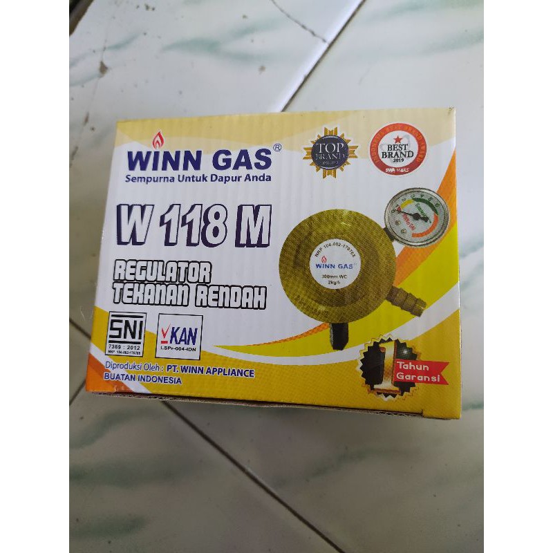 Winn Gas Regulator Tekanan Rendah W 900 M tekanan rendah pengaman ganda W 118 M/W 297 M