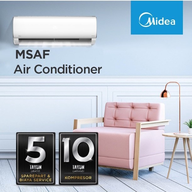Midea AC 1 PK 1PK Standard 800W Turbo Cool MSFC-09CRN 09CRN MSFC 09CRN