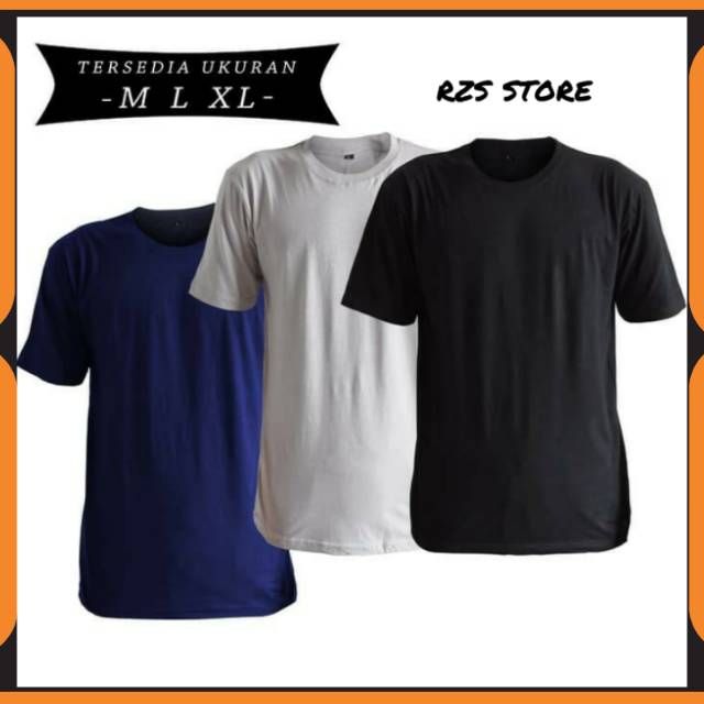 Kaos Polos / Kaos pria / Kaos polos hitam original