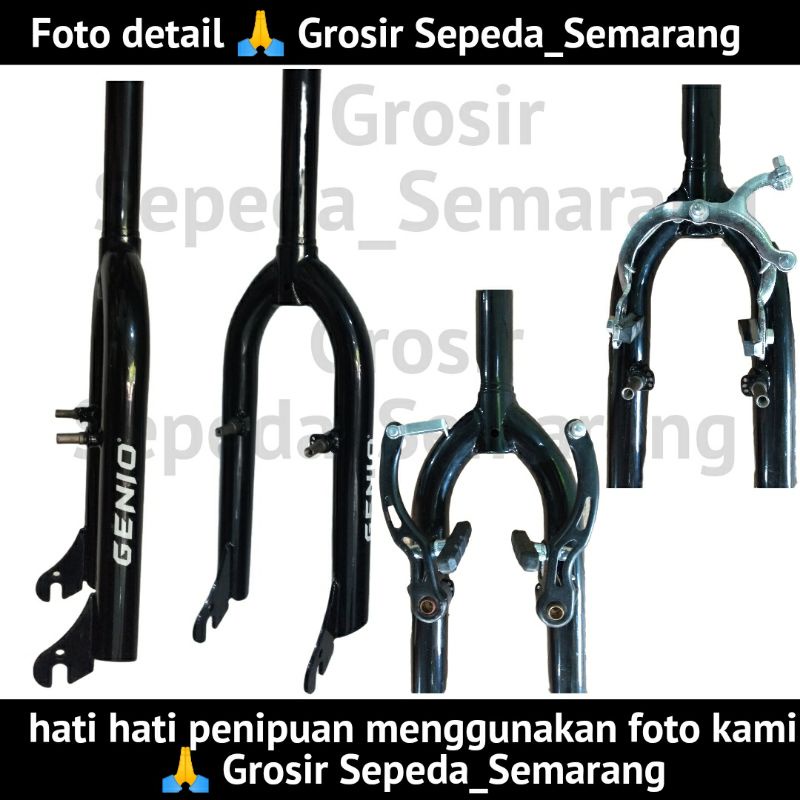 Fork garpu sepeda 20/22 inch bmx lipat minion minivelo Oversize Original Genio United