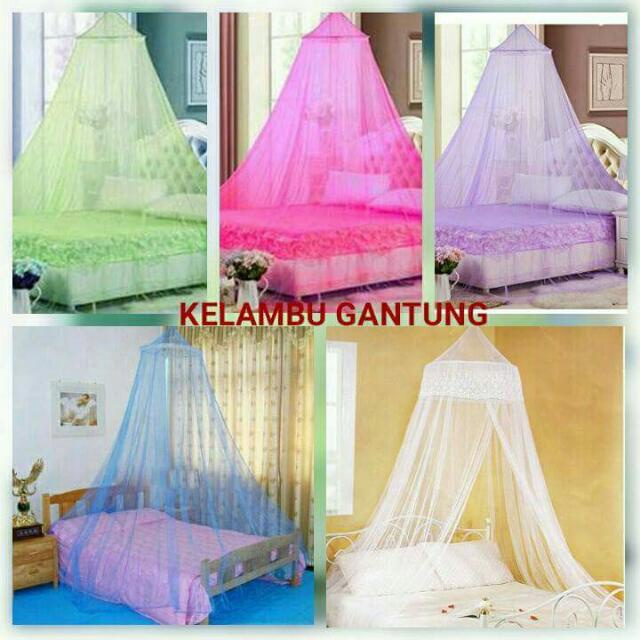 Kelambu Tempat Tidur Bulat Gantung Curtain Bed Net