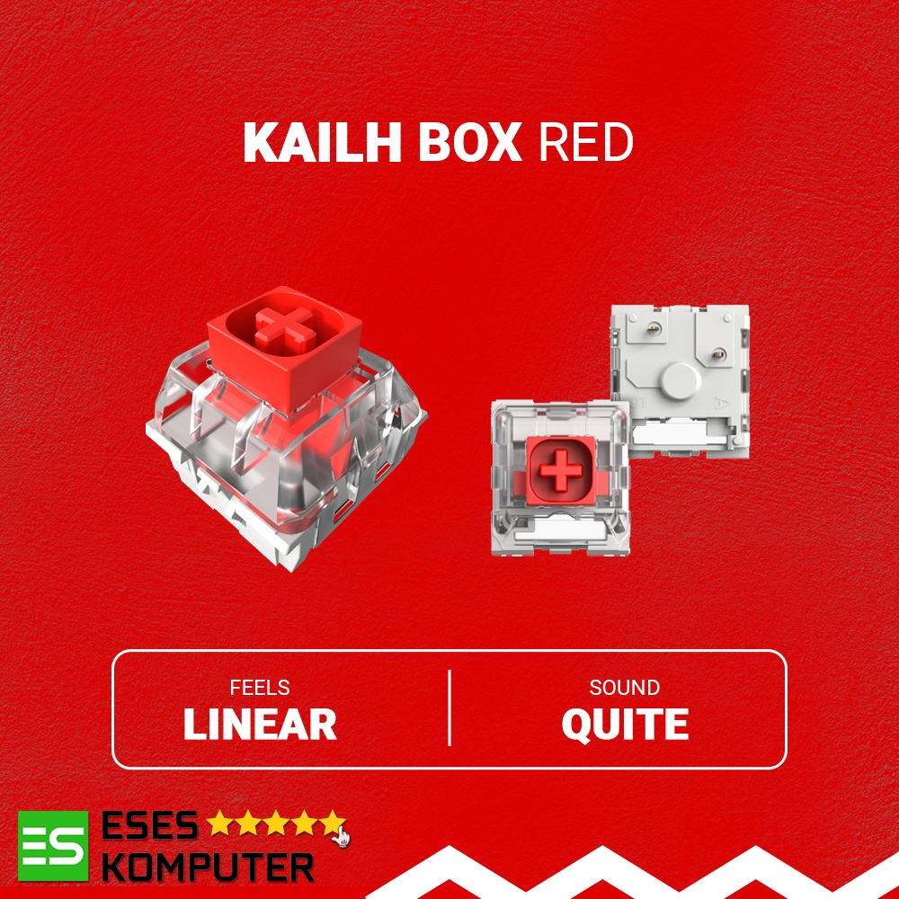 Switch KAILH BOX RED Linear | Mechanical Switch For Keyboard Gaming