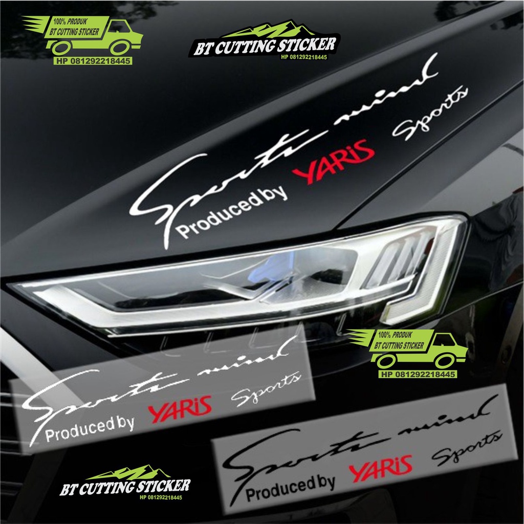Stiker Yaris, tahan air, digunakan untuk menghias lampu depan. untuk Toyota sticker mobil toyota yar