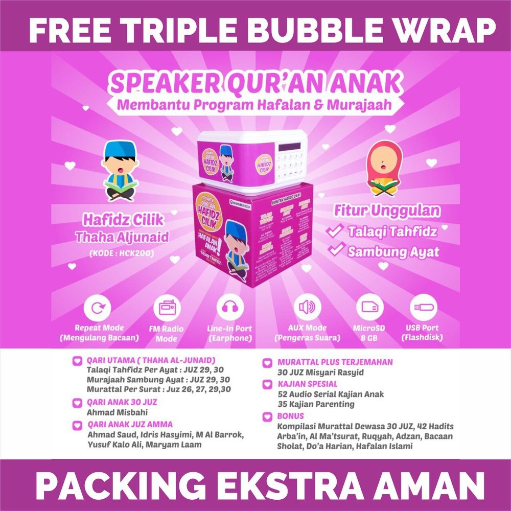 Speaker Quran HAFIDZ CILIK -Al Hafidz