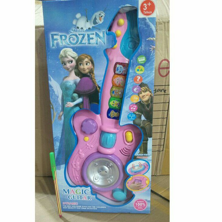 mainan gitar motif frozen