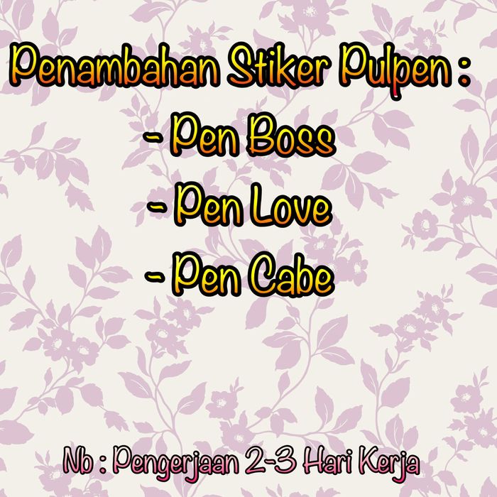 

Penambahan Stiker Pulpen Termurah