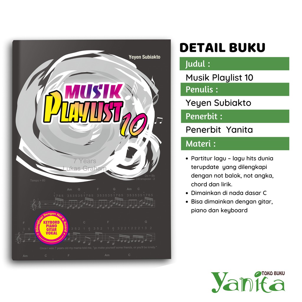 Yanita Buku Lagu Musik Playlist 10